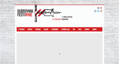 Desktop Screenshot of dubrovnikfestiwine.com