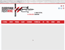 Tablet Screenshot of dubrovnikfestiwine.com